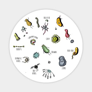 Cute Viruses Germs Bacterias Magnet